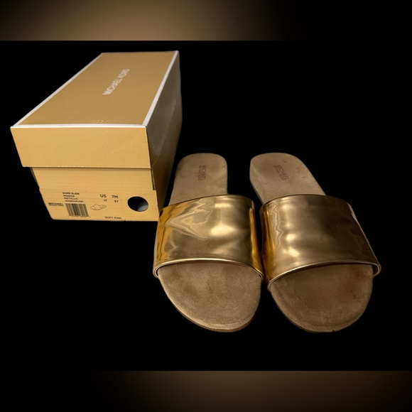 Michael Kors “Soft Pink” metallic slides- size 7M - Picture 7 of 11